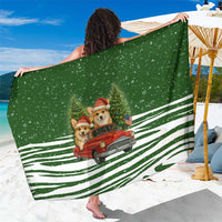 Pembroke Welsh Corgi Dog Xmas Christmas Sarong Xmas Holiday Patterns - Wonder Print Shop