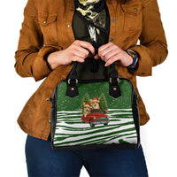 Pembroke Welsh Corgi Dog Xmas Christmas Shoulder Handbag Xmas Holiday Patterns - Wonder Print Shop