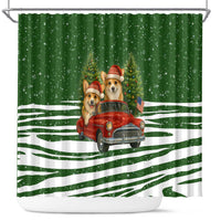 Pembroke Welsh Corgi Dog Xmas Christmas Shower Curtain Xmas Holiday Patterns - Wonder Print Shop