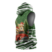 Pembroke Welsh Corgi Dog Xmas Christmas Sleeveless Hoodie Xmas Holiday Patterns - Wonder Print Shop