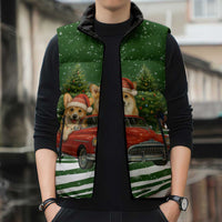 Pembroke Welsh Corgi Dog Xmas Christmas Sleeveless Puffer Jacket Xmas Holiday Patterns - Wonder Print Shop
