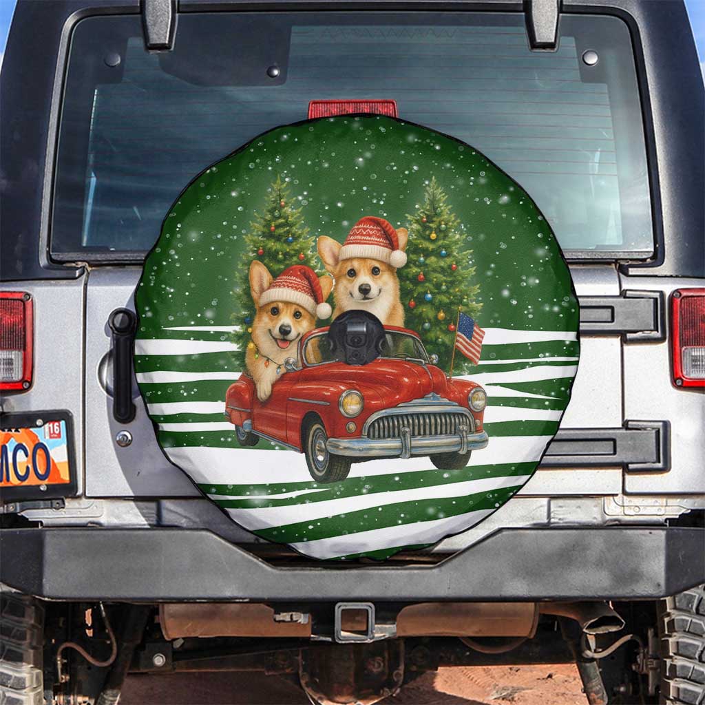 Pembroke Welsh Corgi Dog Xmas Christmas Spare Tire Cover Xmas Holiday Patterns - Wonder Print Shop