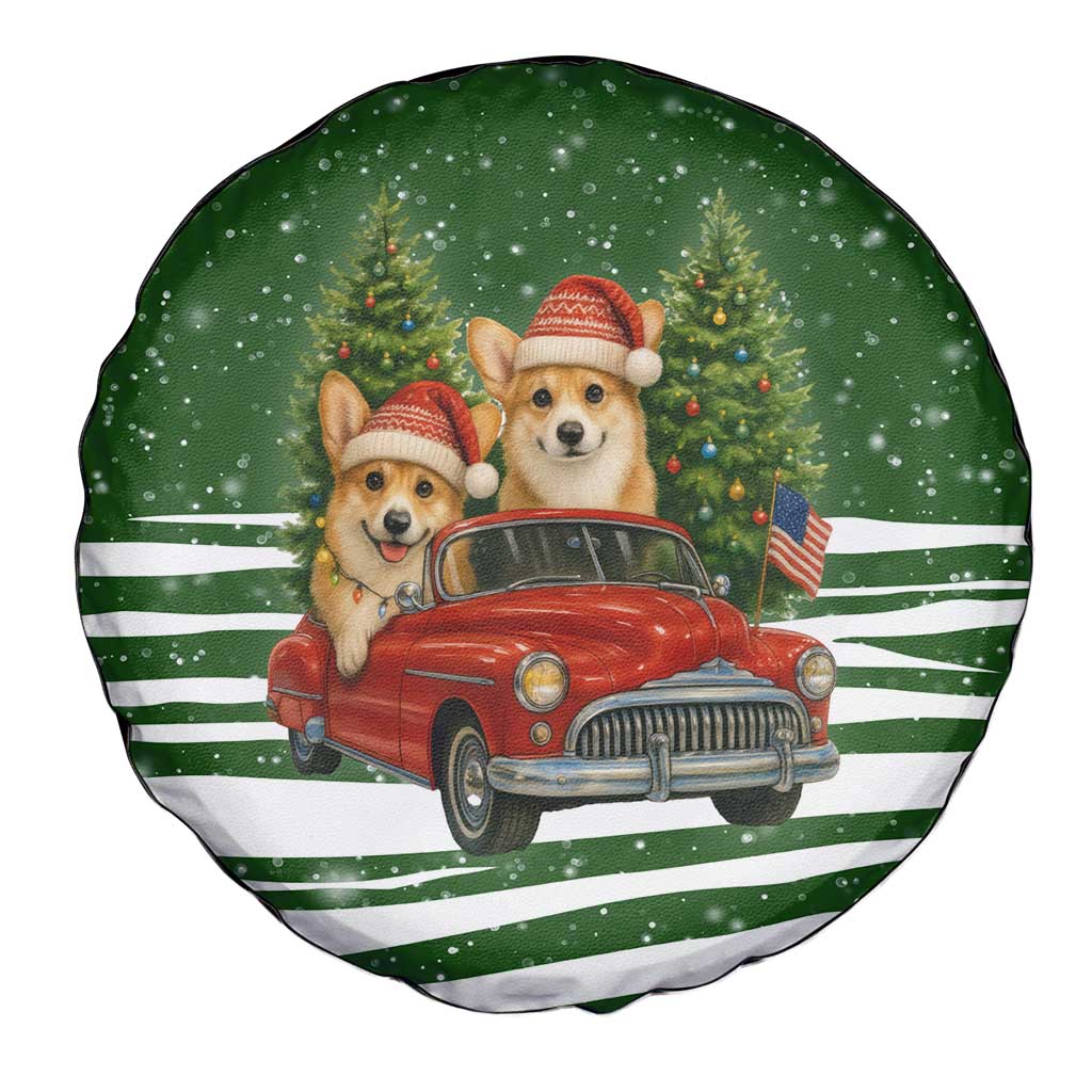 Pembroke Welsh Corgi Dog Xmas Christmas Spare Tire Cover Xmas Holiday Patterns - Wonder Print Shop