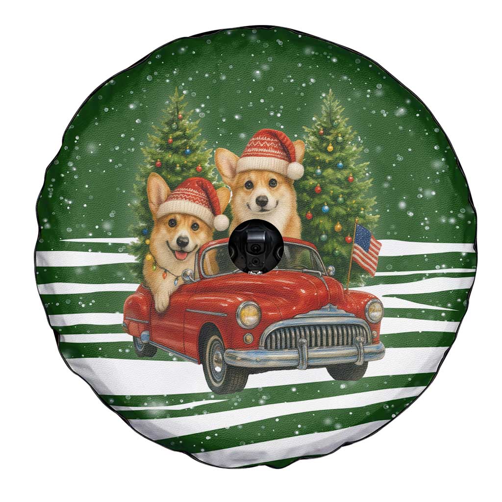 Pembroke Welsh Corgi Dog Xmas Christmas Spare Tire Cover Xmas Holiday Patterns - Wonder Print Shop