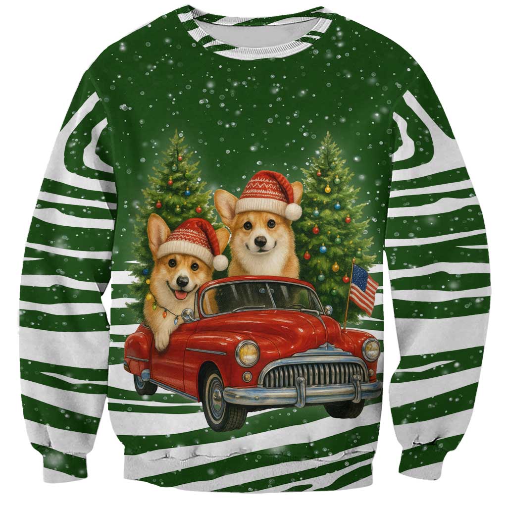 Pembroke Welsh Corgi Dog Xmas Christmas Sweatshirt Xmas Holiday Patterns - Wonder Print Shop