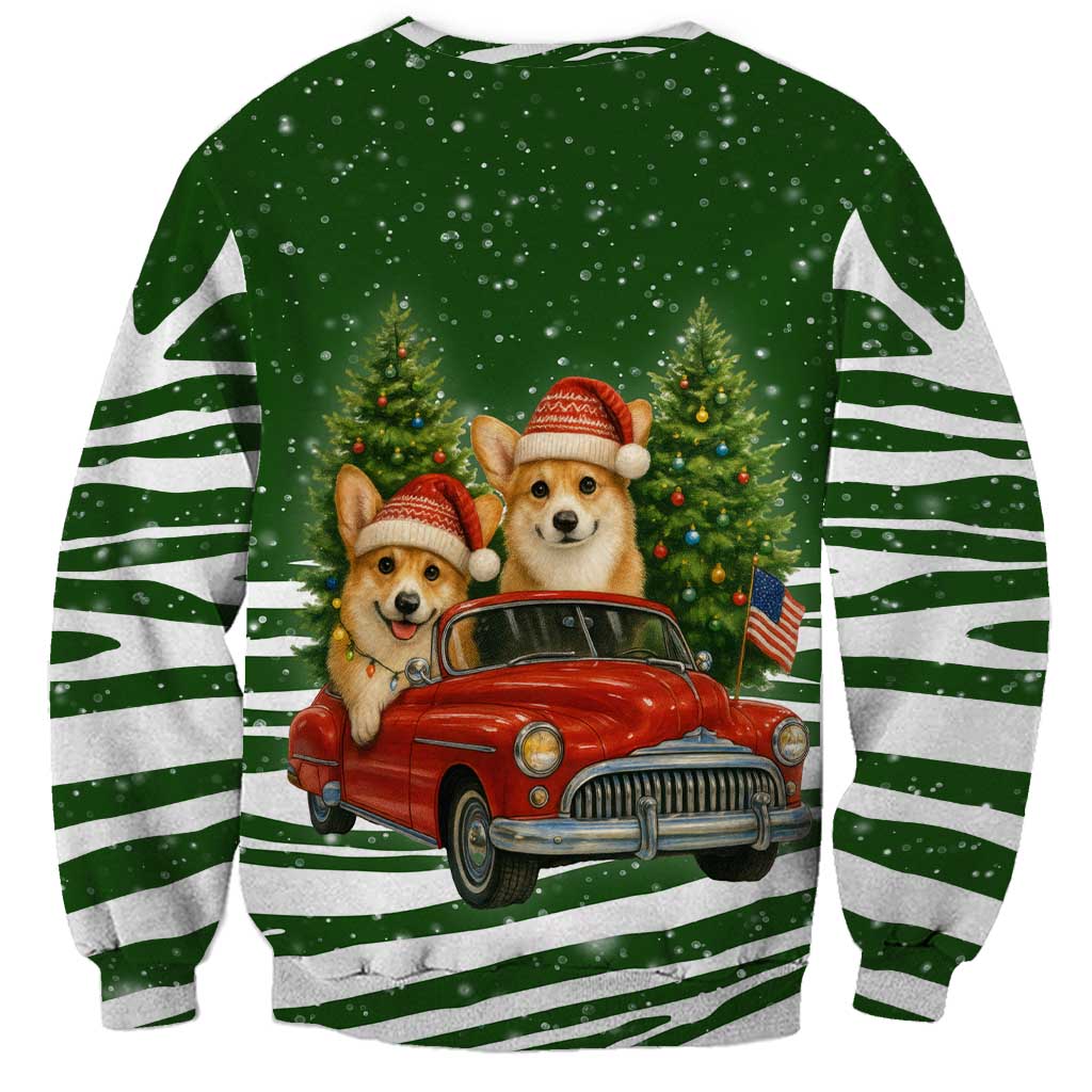 Pembroke Welsh Corgi Dog Xmas Christmas Sweatshirt Xmas Holiday Patterns - Wonder Print Shop