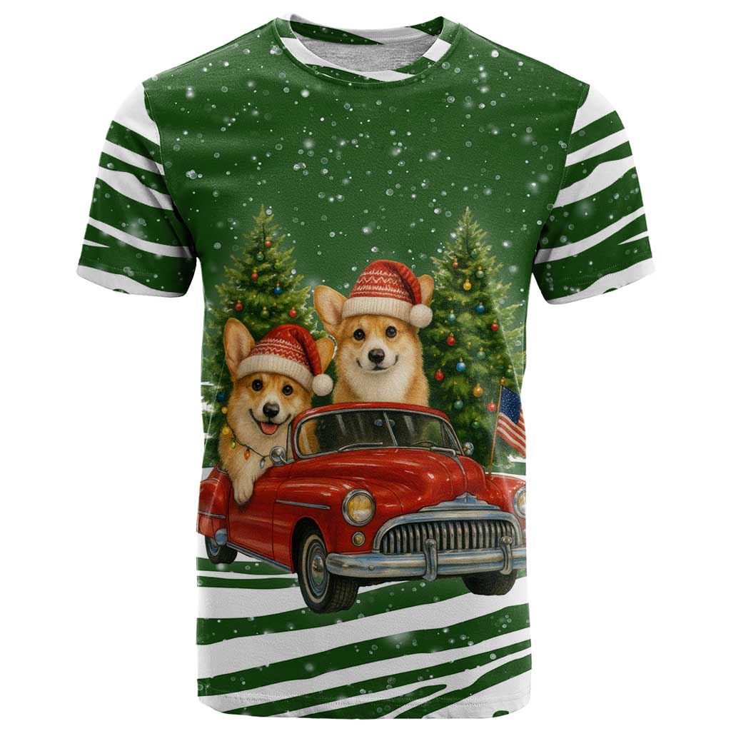 Pembroke Welsh Corgi Dog Xmas Christmas T Shirt Xmas Holiday Patterns - Wonder Print Shop