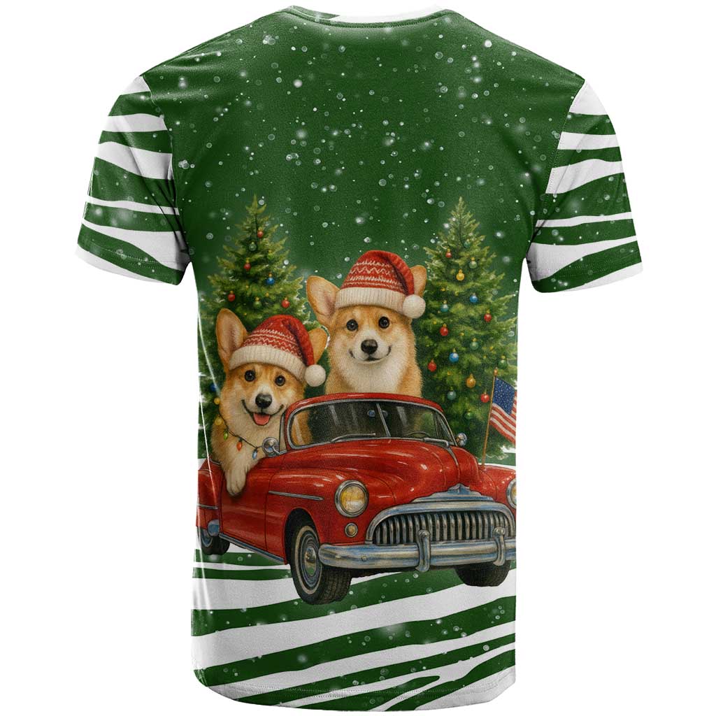 Pembroke Welsh Corgi Dog Xmas Christmas T Shirt Xmas Holiday Patterns - Wonder Print Shop