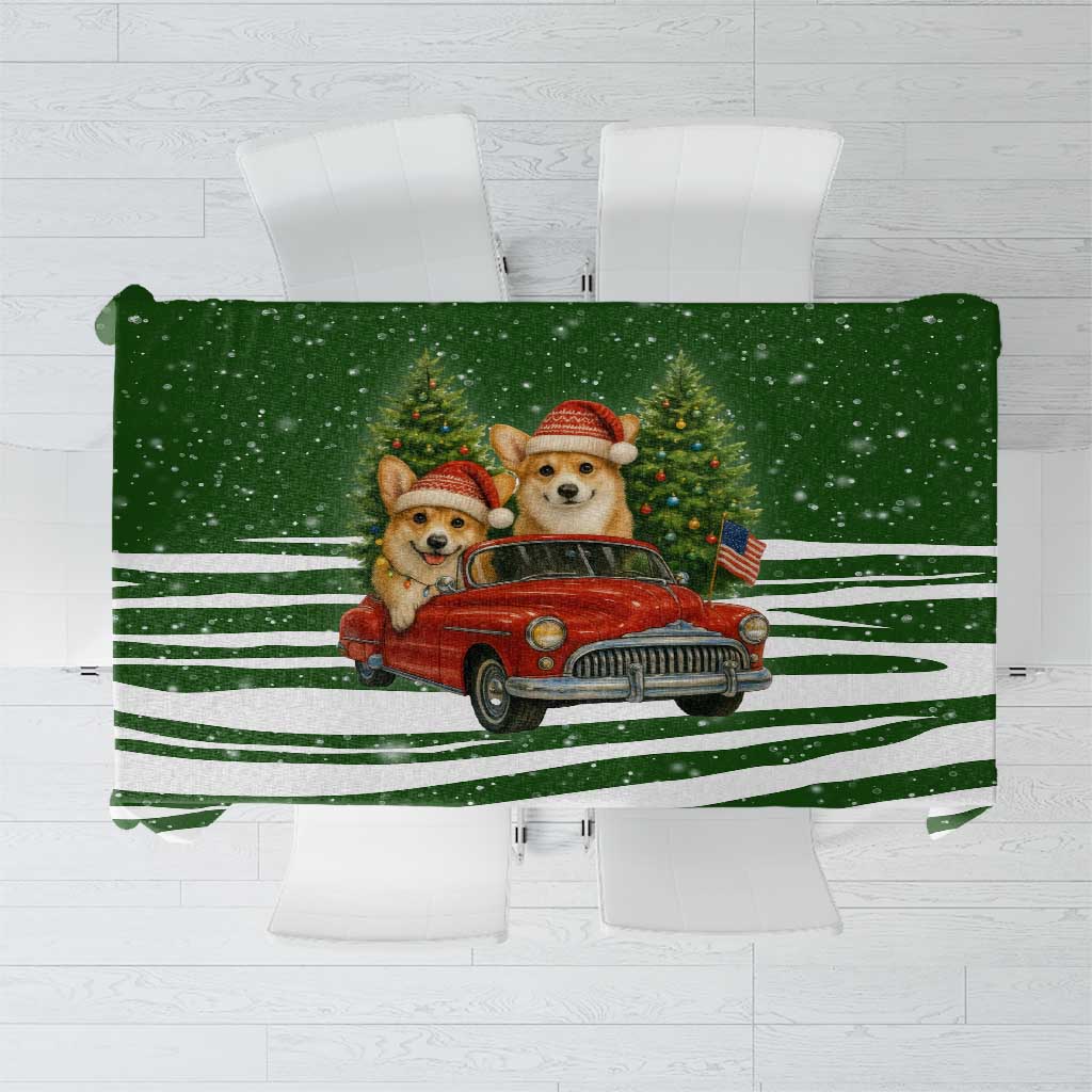 Pembroke Welsh Corgi Dog Xmas Christmas Tablecloth Xmas Holiday Patterns - Wonder Print Shop