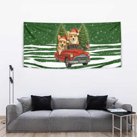 Pembroke Welsh Corgi Dog Xmas Christmas Tapestry Xmas Holiday Patterns - Wonder Print Shop