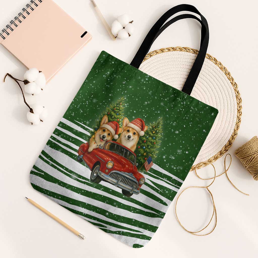 Pembroke Welsh Corgi Dog Xmas Christmas Tote Bag Xmas Holiday Patterns - Wonder Print Shop