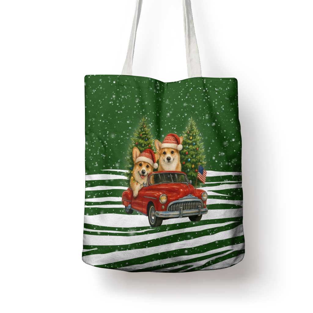 Pembroke Welsh Corgi Dog Xmas Christmas Tote Bag Xmas Holiday Patterns - Wonder Print Shop