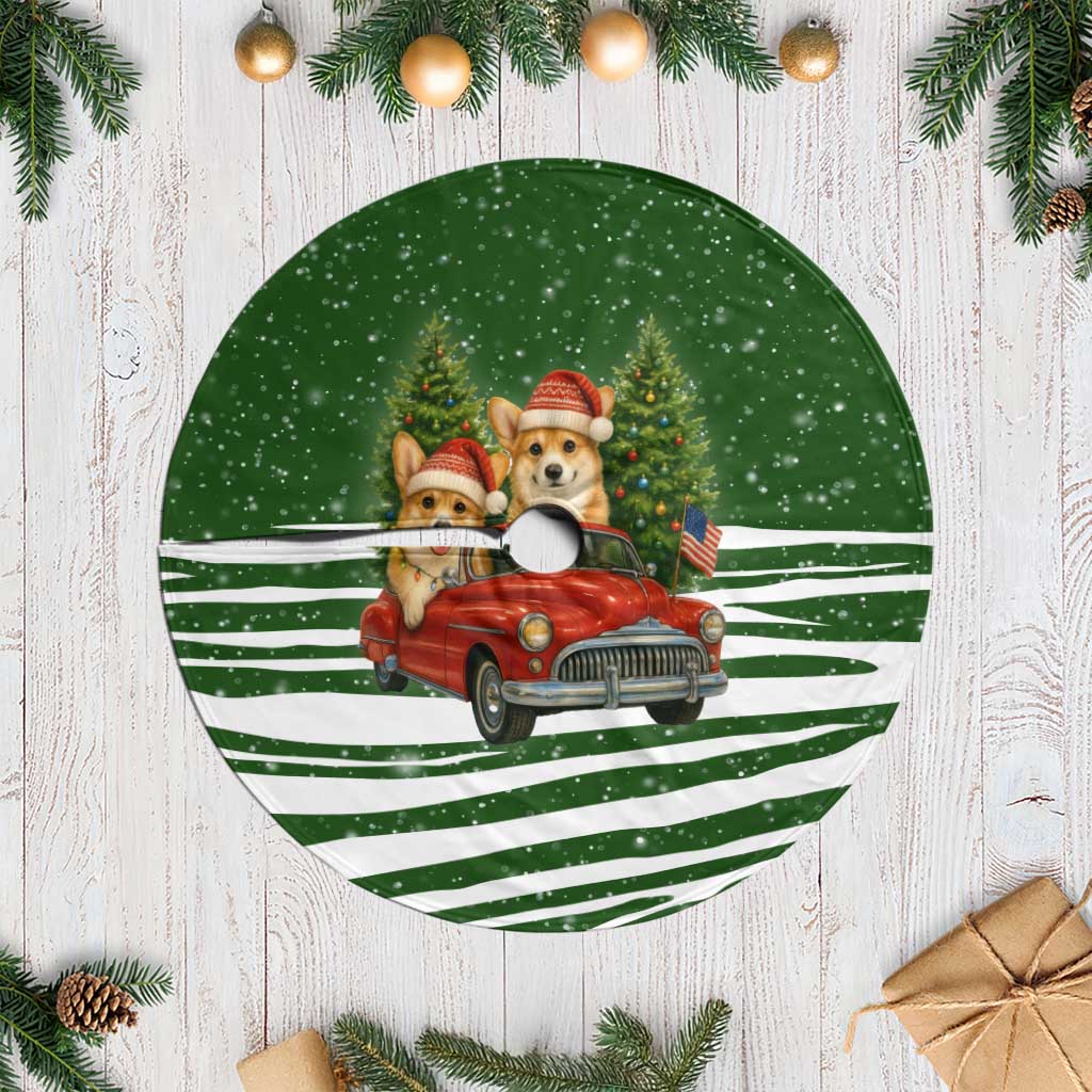 Pembroke Welsh Corgi Dog Xmas Christmas Tree Skirt Xmas Holiday Patterns - Wonder Print Shop