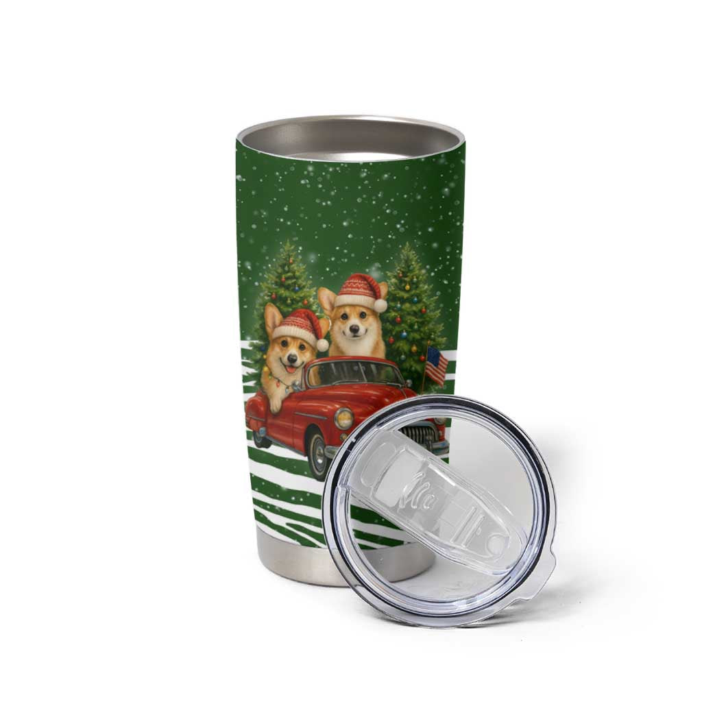 Pembroke Welsh Corgi Dog Xmas Christmas Tumbler Cup Xmas Holiday Patterns - Wonder Print Shop