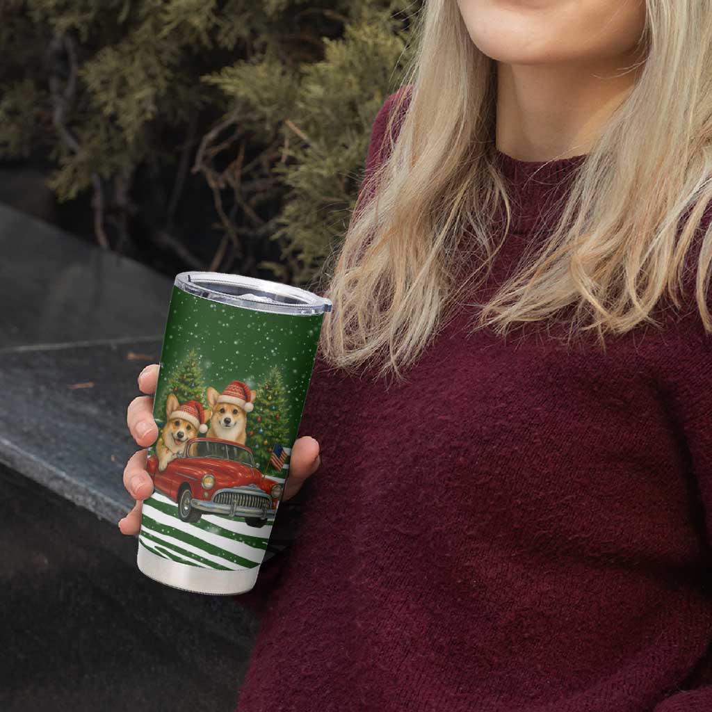 Pembroke Welsh Corgi Dog Xmas Christmas Tumbler Cup Xmas Holiday Patterns - Wonder Print Shop