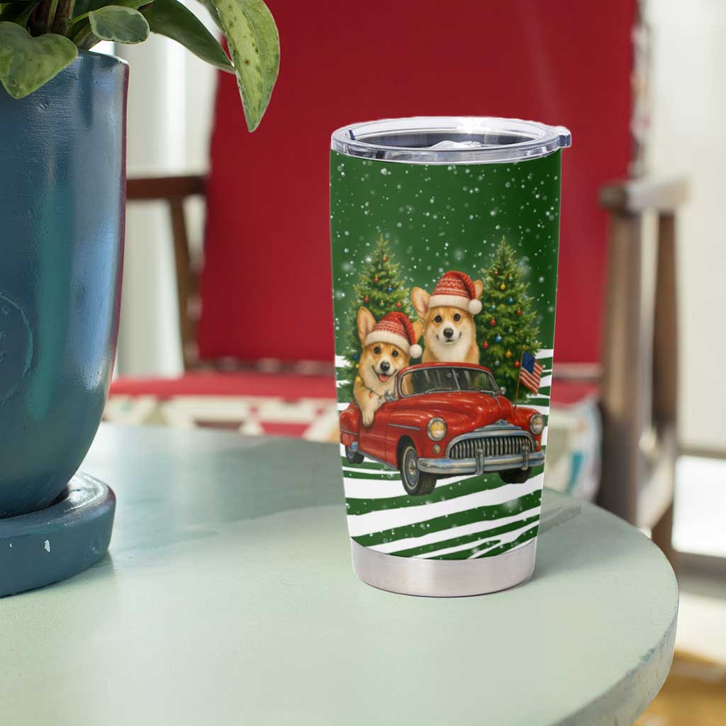 Pembroke Welsh Corgi Dog Xmas Christmas Tumbler Cup Xmas Holiday Patterns - Wonder Print Shop
