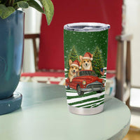 Pembroke Welsh Corgi Dog Xmas Christmas Tumbler Cup Xmas Holiday Patterns - Wonder Print Shop