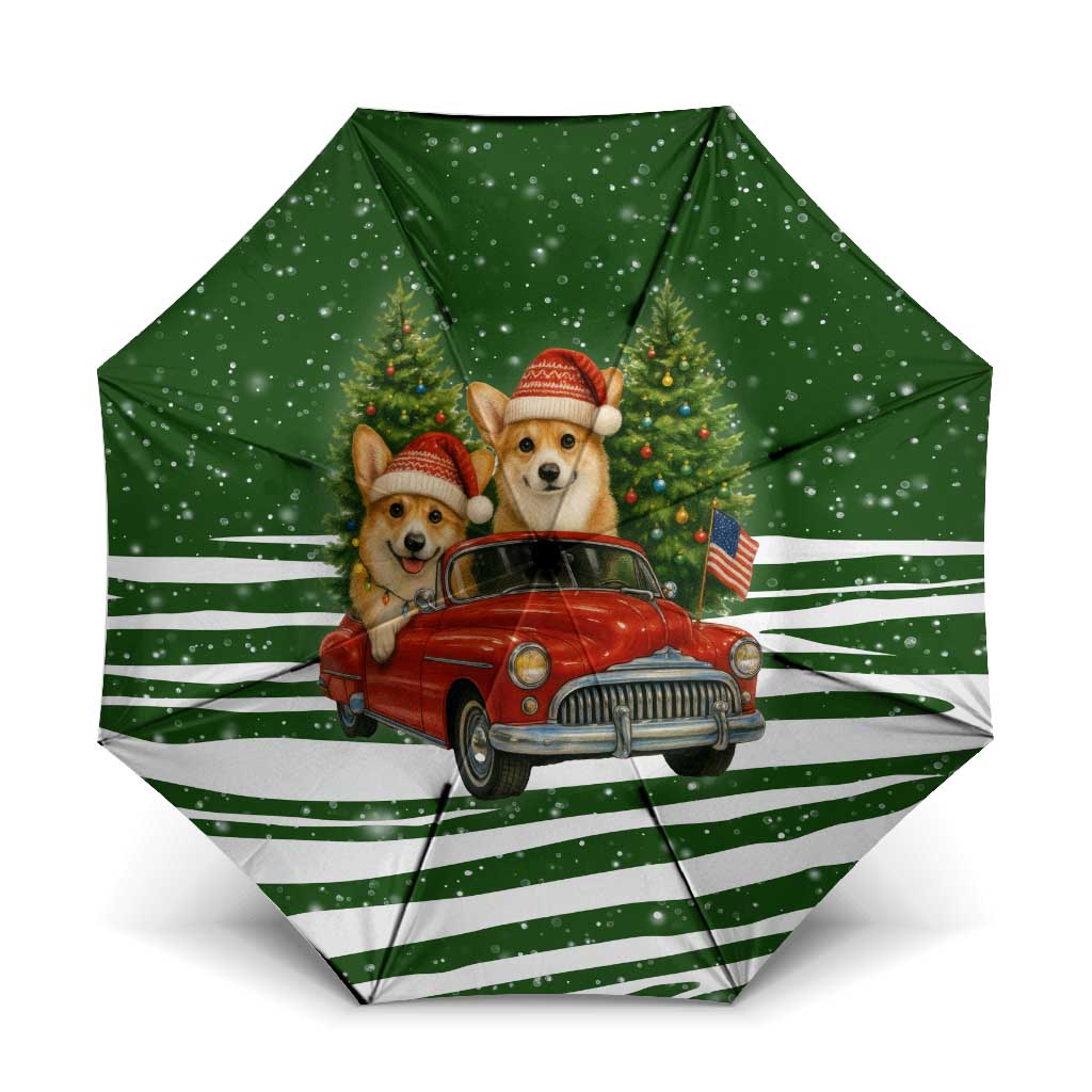Pembroke Welsh Corgi Dog Xmas Christmas Umbrella Xmas Holiday Patterns - Wonder Print Shop