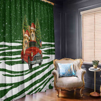 Pembroke Welsh Corgi Dog Xmas Christmas Window Curtain Xmas Holiday Patterns - Wonder Print Shop