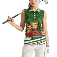 Pembroke Welsh Corgi Dog Xmas Christmas Women Sleeveless Polo Shirt Xmas Holiday Patterns - Wonder Print Shop