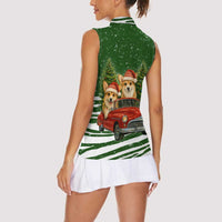 Pembroke Welsh Corgi Dog Xmas Christmas Women Sleeveless Polo Shirt Xmas Holiday Patterns - Wonder Print Shop