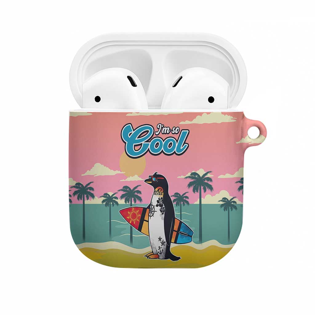 Penguin Im So Cool Christmas AirPods Case Xmas Holiday Patterns - Wonder Print Shop
