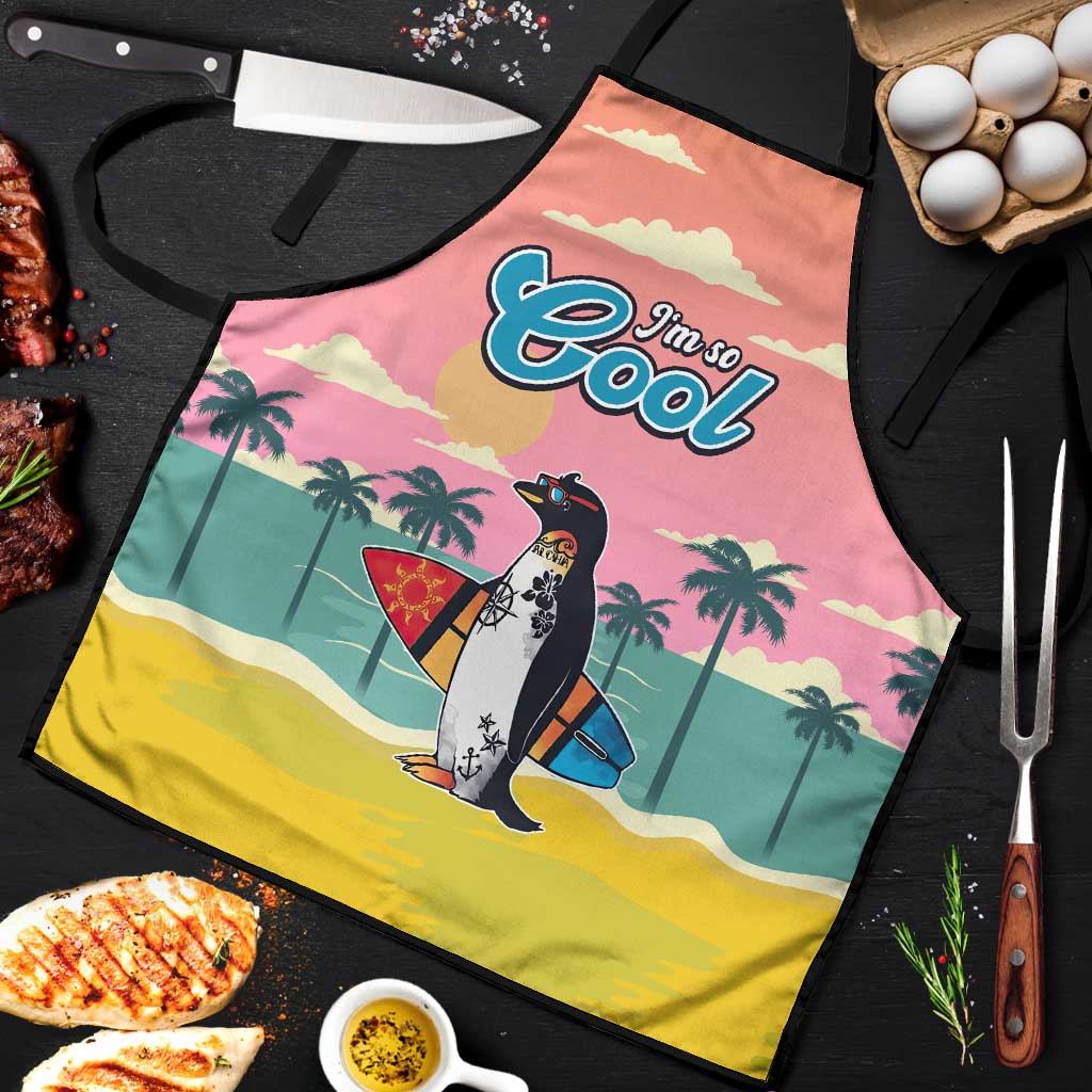 Penguin Im So Cool Christmas Apron Xmas Holiday Patterns - Wonder Print Shop