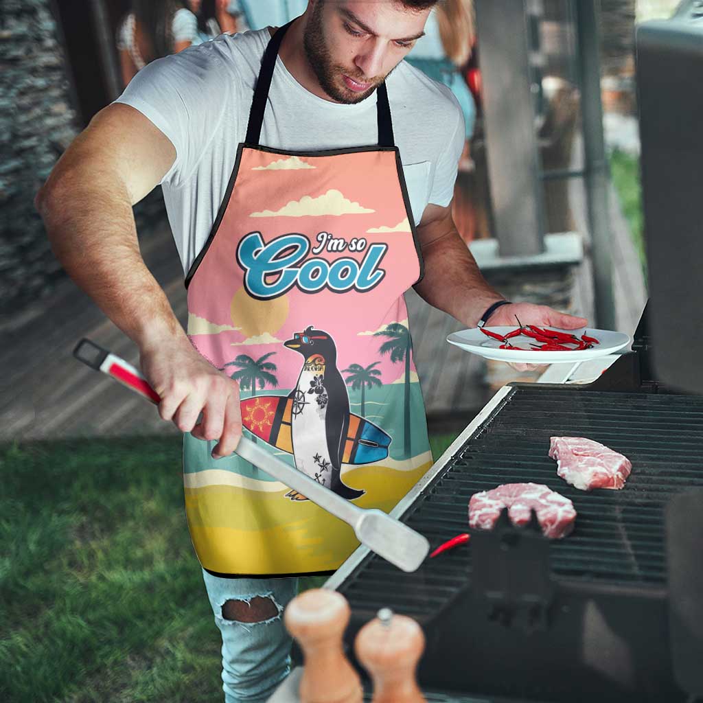 Penguin Im So Cool Christmas Apron Xmas Holiday Patterns - Wonder Print Shop