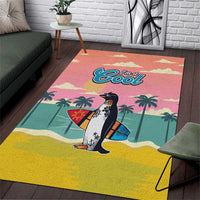 Penguin Im So Cool Christmas Area Rug Xmas Holiday Patterns - Wonder Print Shop