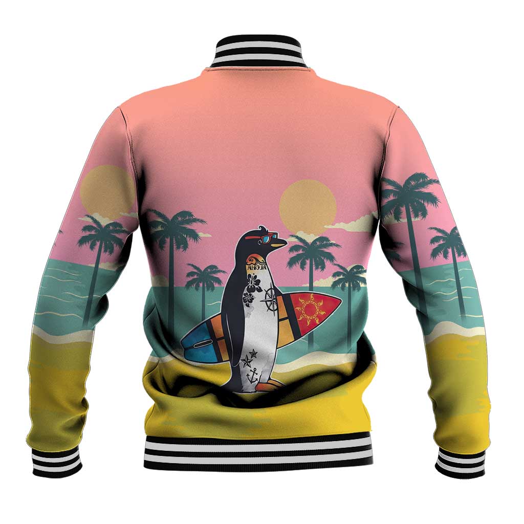 Penguin Im So Cool Christmas Baseball Jacket Xmas Holiday Patterns - Wonder Print Shop