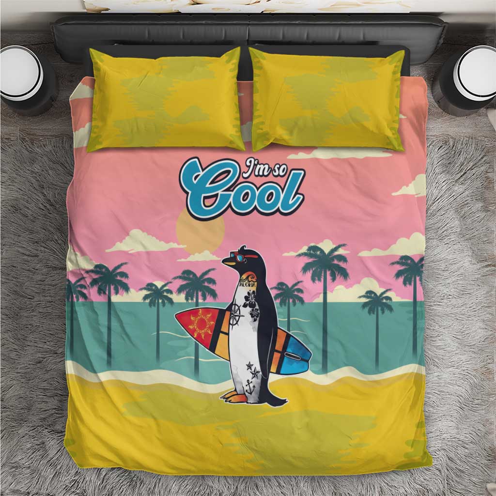 Penguin Im So Cool Christmas Bedding Set Xmas Holiday Patterns - Wonder Print Shop