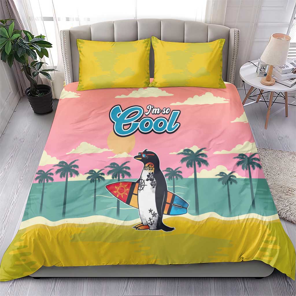 Penguin Im So Cool Christmas Bedding Set Xmas Holiday Patterns - Wonder Print Shop