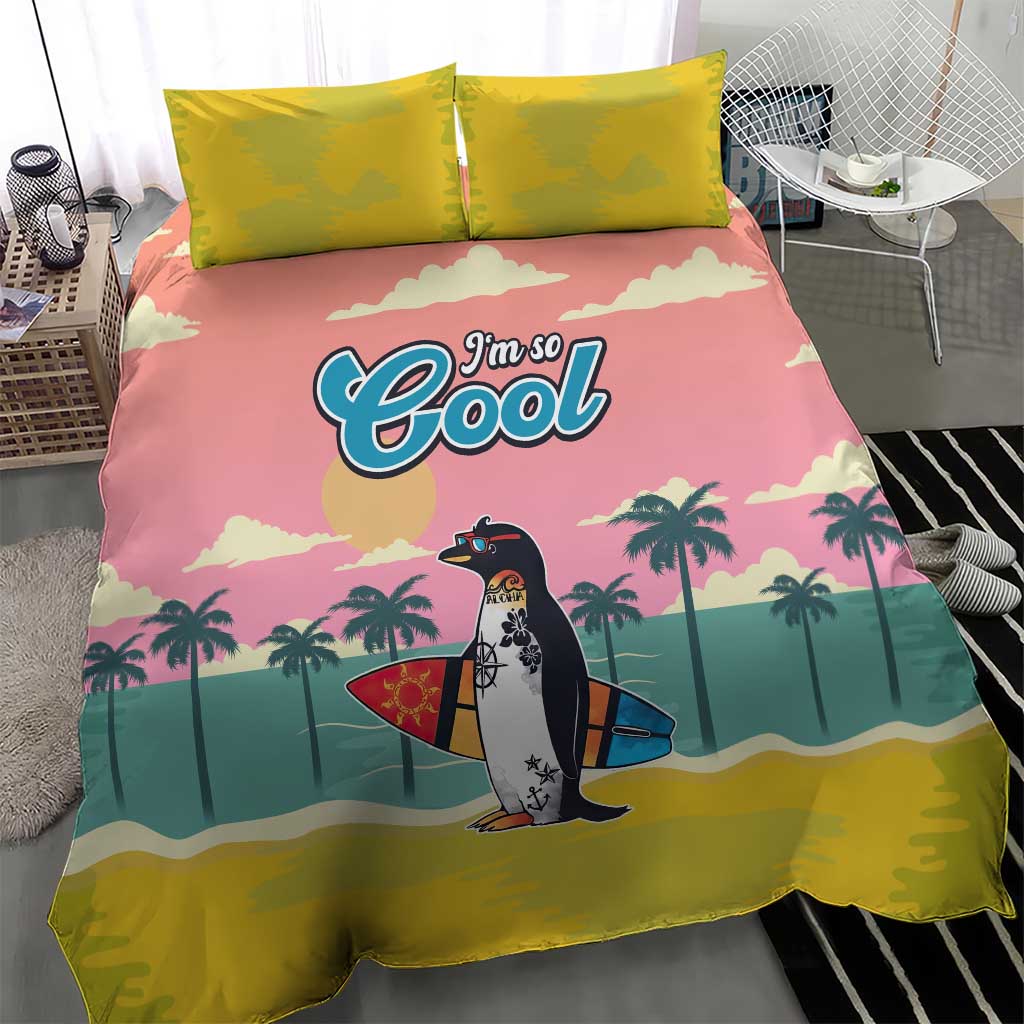 Penguin Im So Cool Christmas Bedding Set Xmas Holiday Patterns - Wonder Print Shop