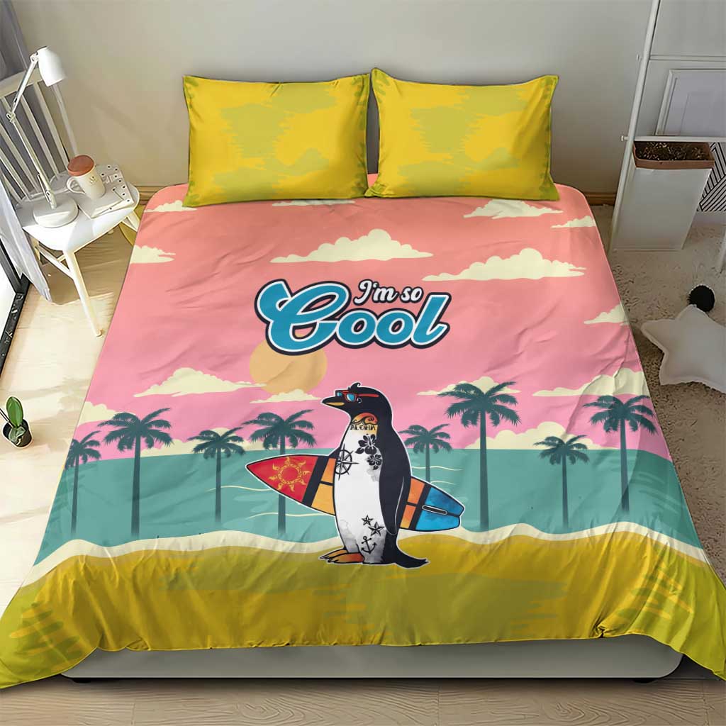 Penguin Im So Cool Christmas Bedding Set Xmas Holiday Patterns - Wonder Print Shop