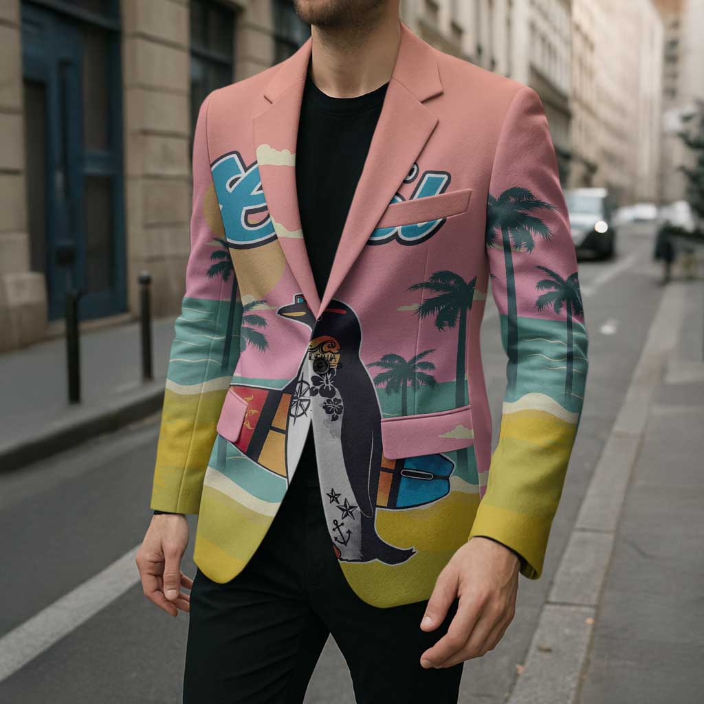 Penguin Im So Cool Christmas Blazer Xmas Holiday Patterns - Wonder Print Shop