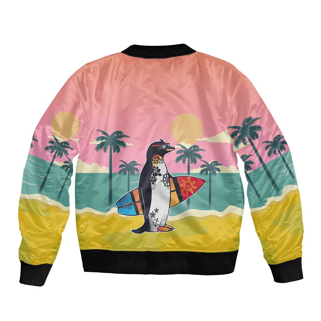 Penguin Im So Cool Christmas Bomber Jacket Xmas Holiday Patterns - Wonder Print Shop