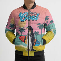 Penguin Im So Cool Christmas Bomber Puffer Jacket Xmas Holiday Patterns - Wonder Print Shop