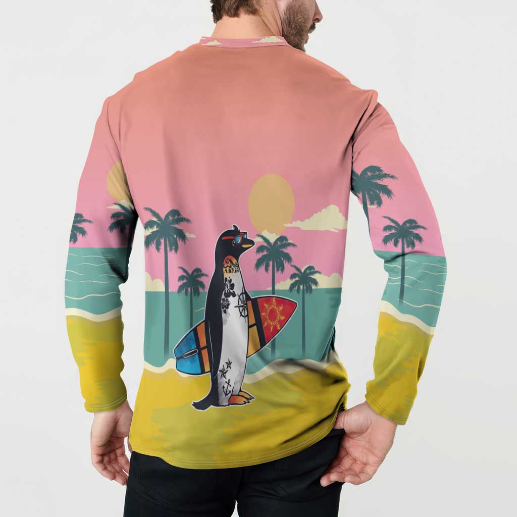 Penguin Im So Cool Christmas Button Sweatshirt Xmas Holiday Patterns - Wonder Print Shop