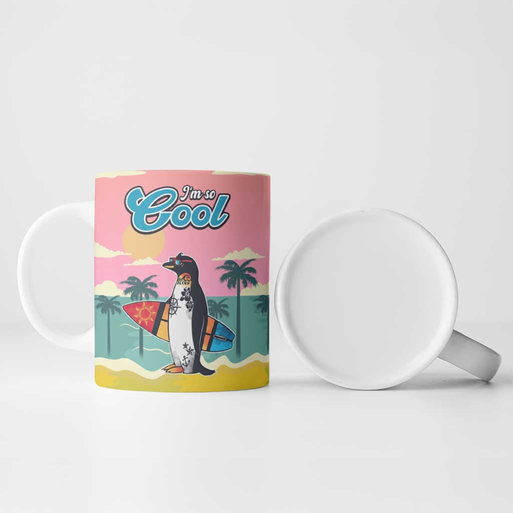 Penguin Im So Cool Christmas Ceramic Mug Xmas Holiday Patterns - Wonder Print Shop