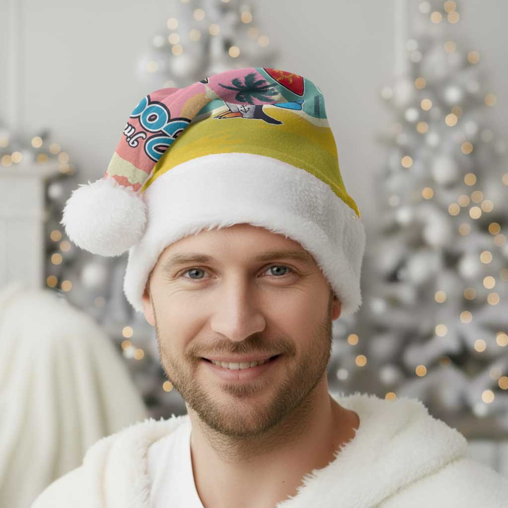 Penguin Im So Cool Christmas Santa Hat Xmas Holiday Patterns - Wonder Print Shop