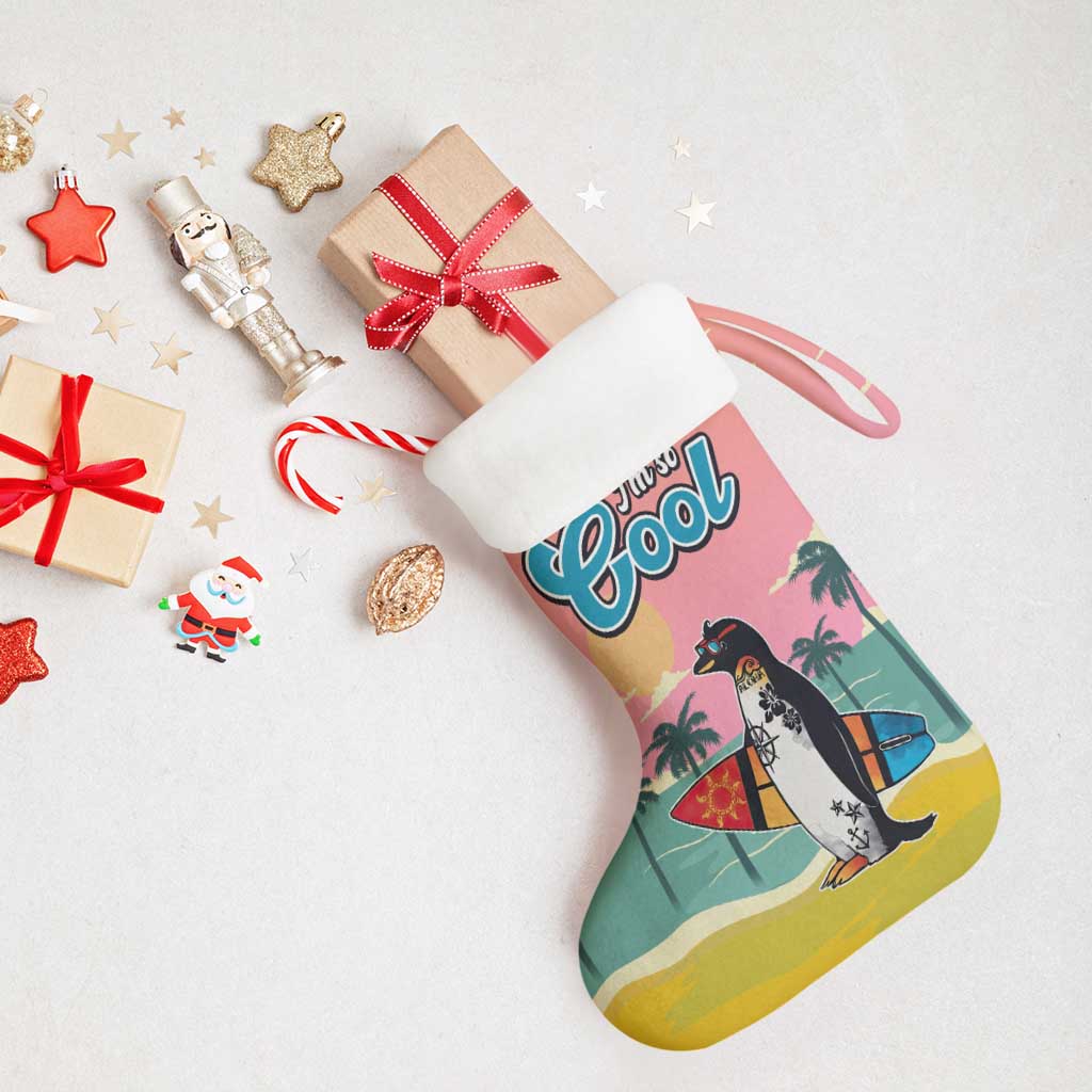 Penguin Im So Cool Christmas Stocking Xmas Holiday Patterns - Wonder Print Shop