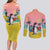 Penguin Im So Cool Christmas Couples Matching Long Sleeve Bodycon Dress and Long Sleeve Button Shirt Xmas Holiday Patterns - Wonder Print Shop