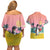 Penguin Im So Cool Christmas Couples Matching Off Shoulder Short Dress and Hawaiian Shirt Xmas Holiday Patterns - Wonder Print Shop
