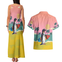Penguin Im So Cool Christmas Couples Matching Tank Maxi Dress and Hawaiian Shirt Xmas Holiday Patterns - Wonder Print Shop