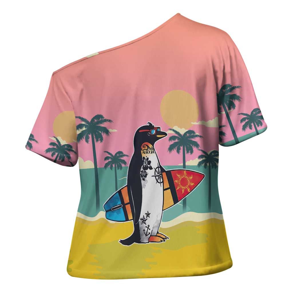 Penguin Im So Cool Christmas Cross Shoulder Shirt Xmas Holiday Patterns - Wonder Print Shop