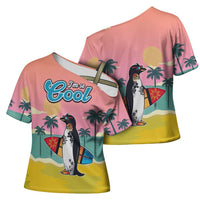 Penguin Im So Cool Christmas Cross Shoulder Shirt Xmas Holiday Patterns - Wonder Print Shop