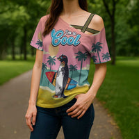 Penguin Im So Cool Christmas Cross Shoulder Shirt Xmas Holiday Patterns - Wonder Print Shop