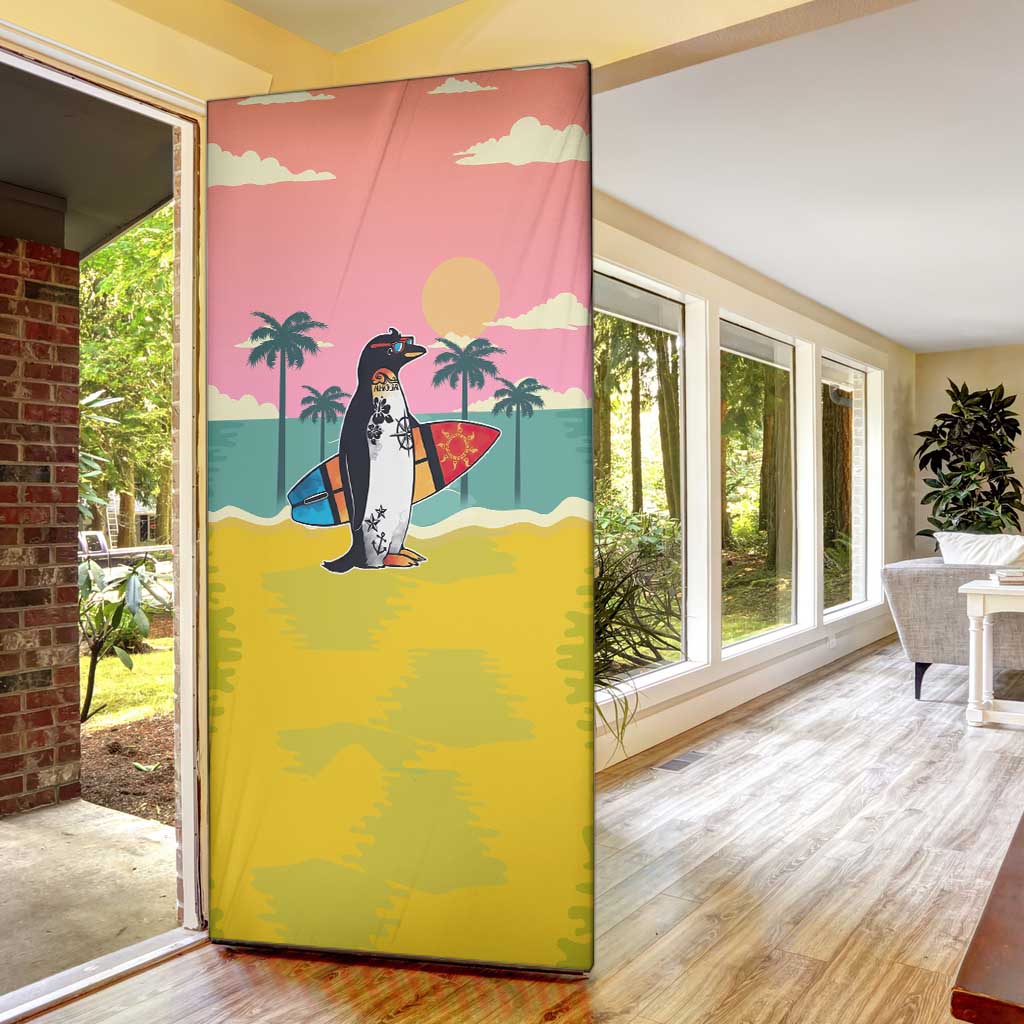 Penguin Im So Cool Christmas Door Cover Xmas Holiday Patterns - Wonder Print Shop