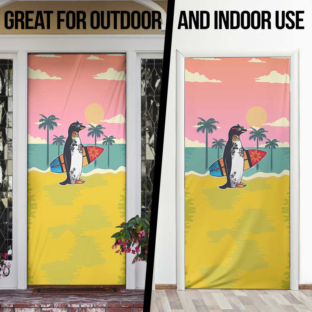 Penguin Im So Cool Christmas Door Cover Xmas Holiday Patterns - Wonder Print Shop
