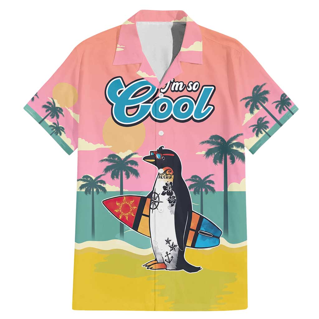 Penguin Im So Cool Christmas Family Matching Mermaid Dress and Hawaiian Shirt Xmas Holiday Patterns - Wonder Print Shop